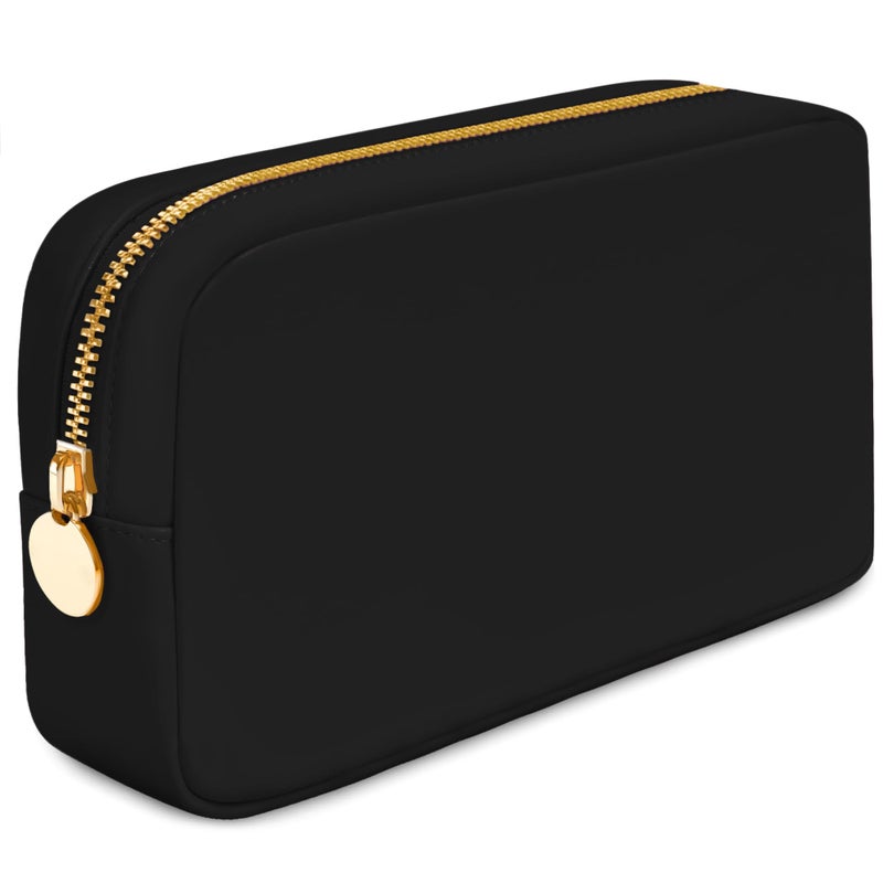 DANCOUR Small Makeup Bag For Purse - Makeup Bag Small Cosmetic Bag For Purse - Mini Pouch Travel Makeup Bag Zipper Pouches Makeup Pouch Mini Makeup Bag For Purse Organizer For Women and Girls (Black) - Image 1